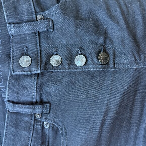 American Eagle Black Festival Flare Jeans size 0 Regular - Picture 3 of 5